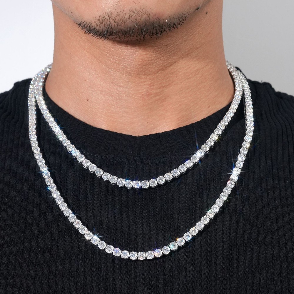 Sparkling Moissanite Tennis Chain for Dazzling Style