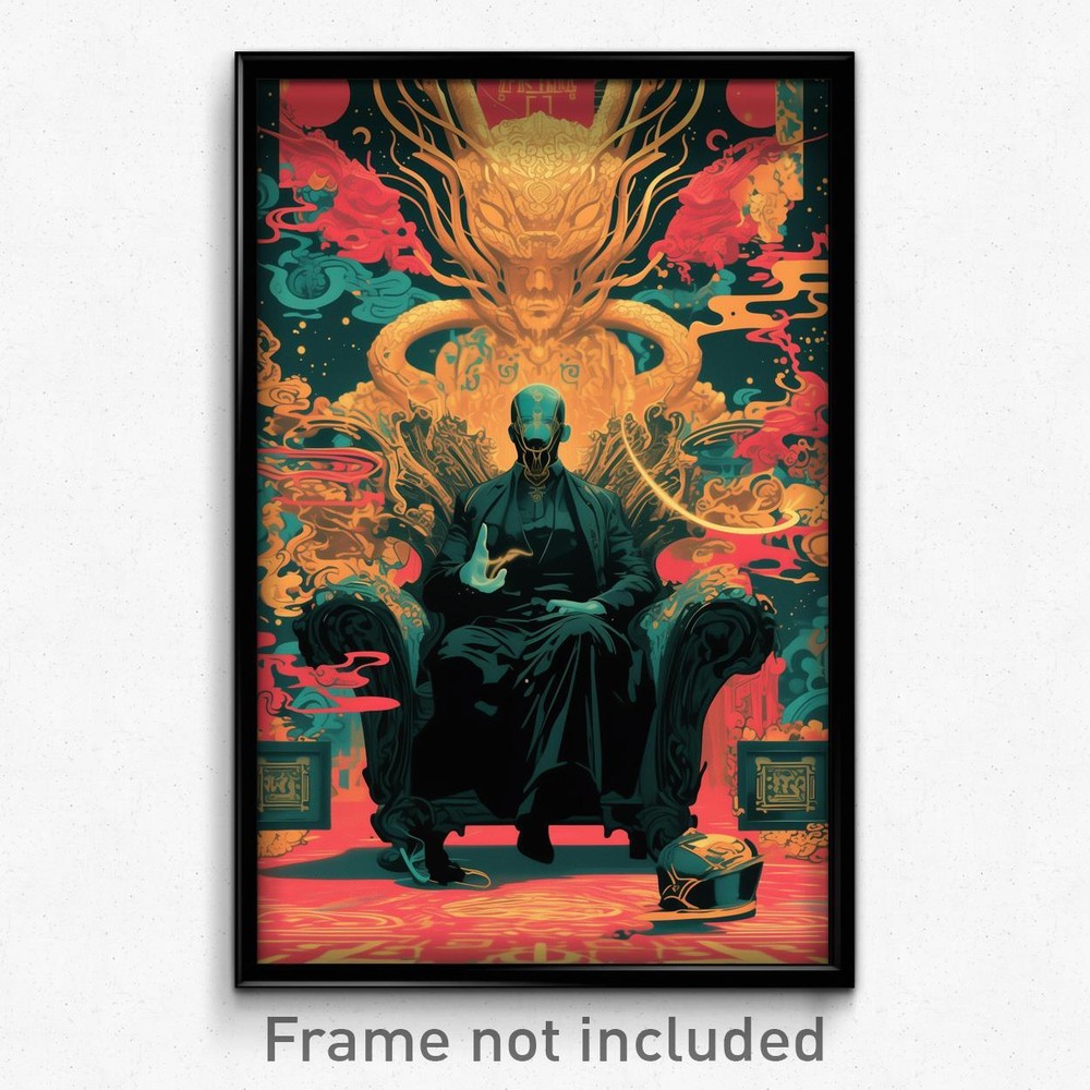 Vintage Thai Psychedelic Movie Poster - Dreary Chair Retro Film Art