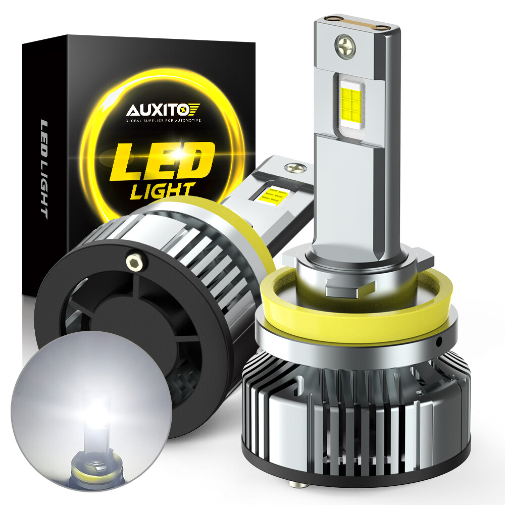 AUXITO H11 LED Headlight Kit Low Beam Bulb Bright Super 6500K HID White 40000LM