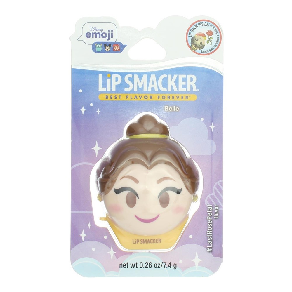 5 Pack Disney Emoji Lip Smacker Balm in Last Rose Petal Belle Flavor