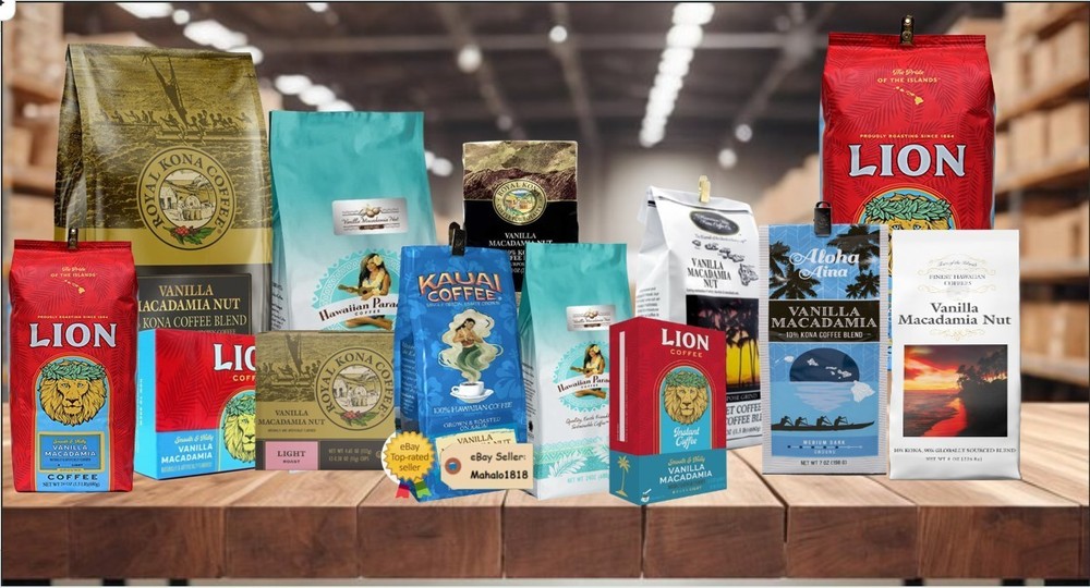 Hawaii Coffee - VANILLA MACADAMIA NUT  Fresh Roast