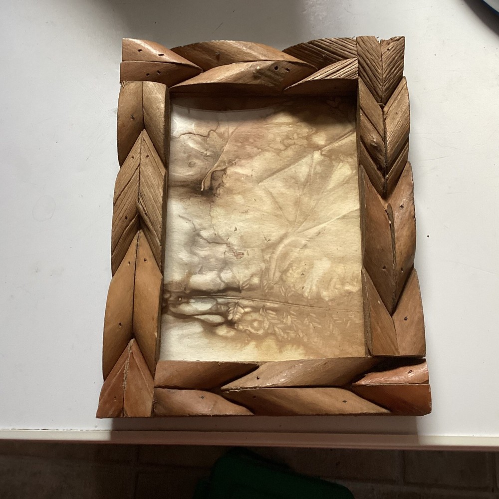 Eco Print - Hand Crafted - Unique Wood Frame