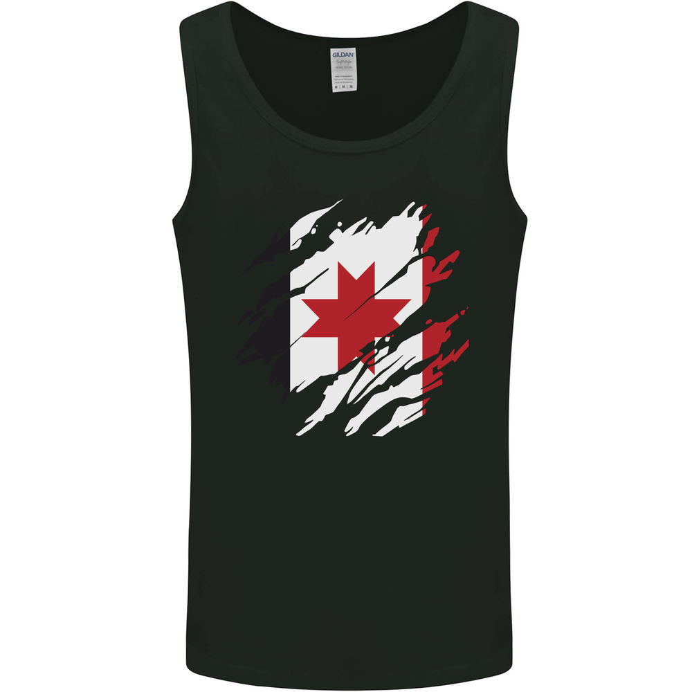 Torn Flag Udmurtia Mens Vest Tank Top