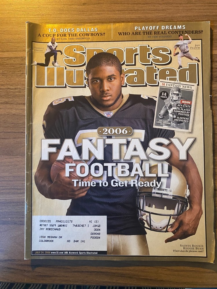 Sports Illustrated July 24 2006 Fantasy Football Saints Rookie Reggie Bush Cover
