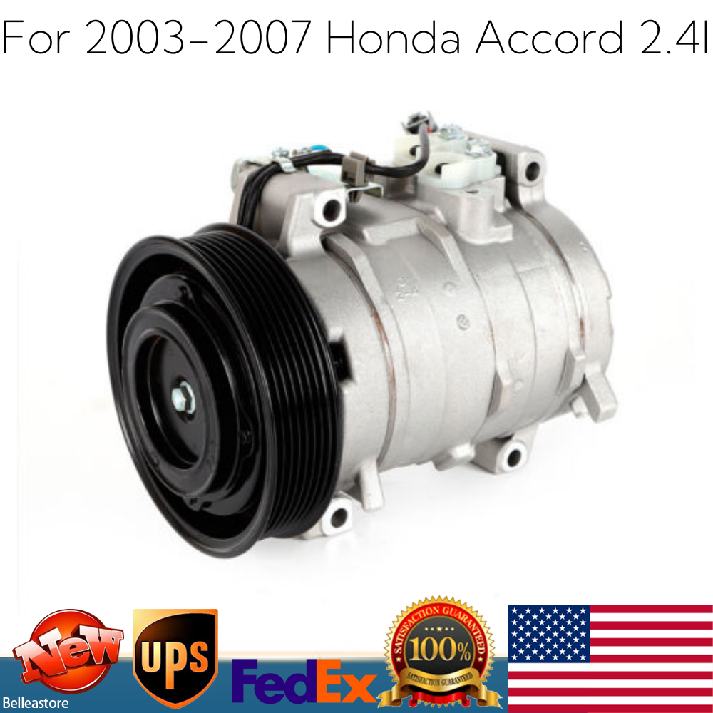 A/C Compressor W/Clutch For 2003 2004 2005 2006 2007 Honda Accord 2.4L CO 28003C