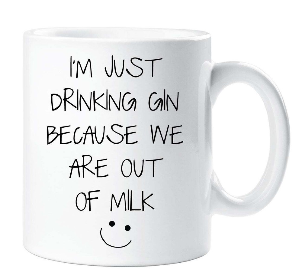 Gin Mug Funny Gift Idea for Gin Lovers Mum Girlfriend or Best Friend