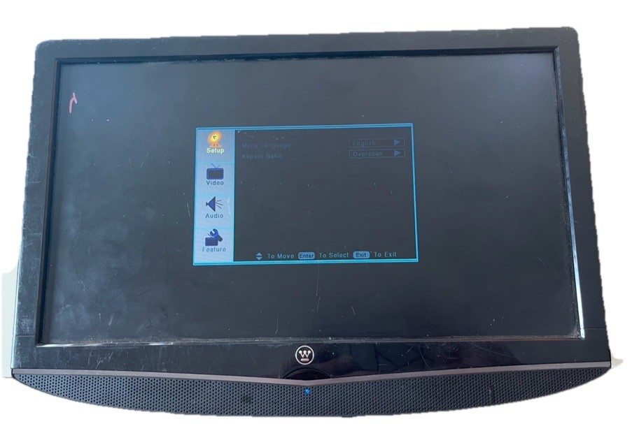 Westinghouse W1603 16” LCD HDTV 720p HDMI - No Remote - Tested Working