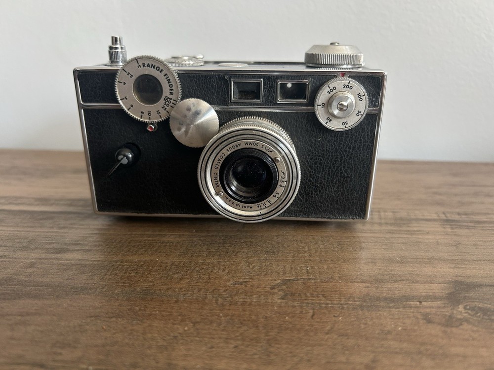 Argus 50MM Weston Film Speed Camera W/ Leather Case Untested! 63