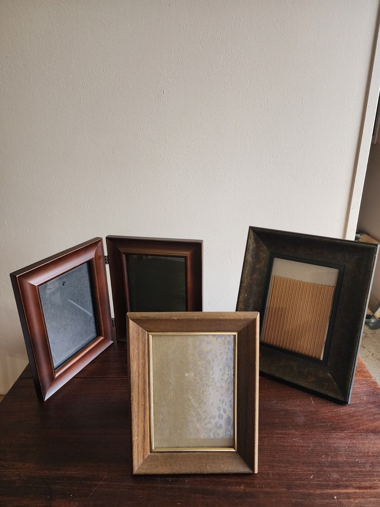 VTG Lot of 3 Ornate Free Standing Picture Frames Art Decor Shabby Chic