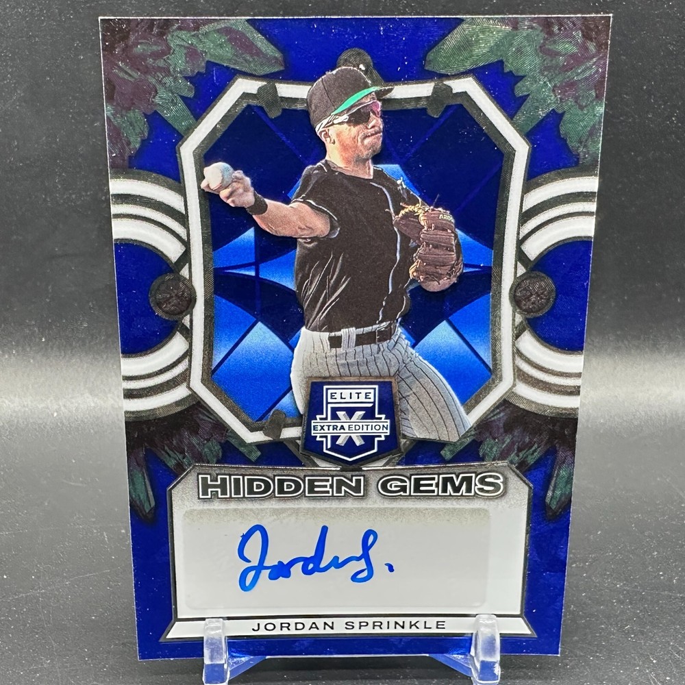 2023 Donruss Elite Jordan Sprinkle Hidden Gems Auto HG-JSP Cubs Prospect