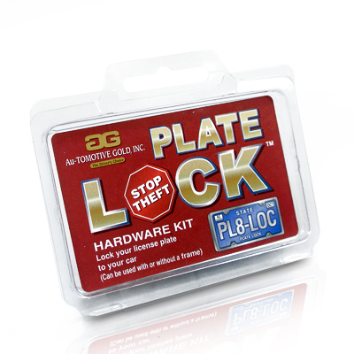 Auto License Plate and License Frame Chrome Lock Screw Hardware Kit