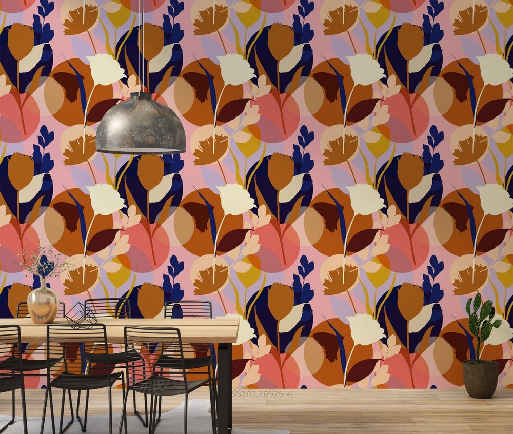 3D Flowers Watercolor Pattern Wall Murals Wallpaper Murals Wall Sticker