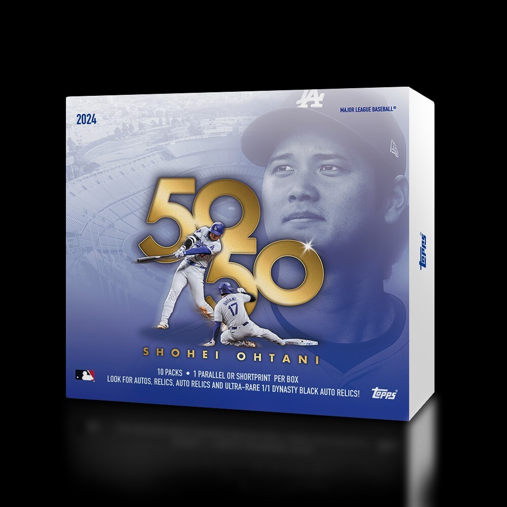 PRESALE - 2024 Topps SHOHEI OHTANI Dodgers 50/50 Club 10 Pack SEALED Box ~READ~-image