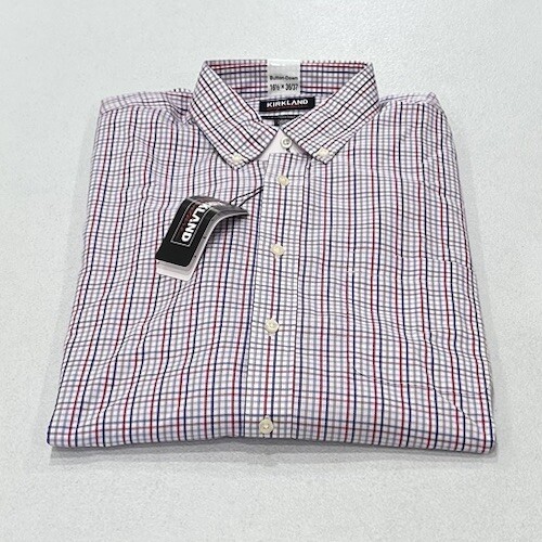 Kirkland Signature Men's Traditional Fit Dress Shirt, Multicolor Size 16.5-36/37