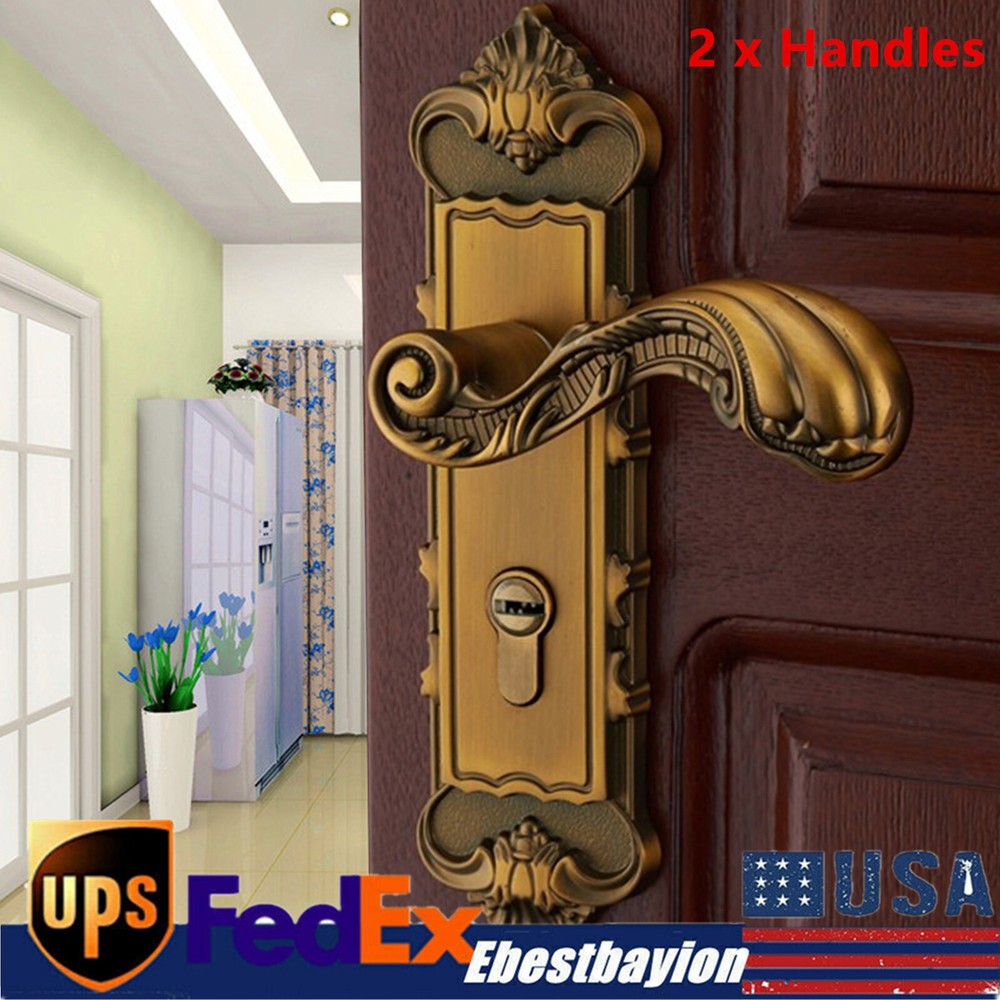 European Mortise Door Lock Handle with Keys for Home Security