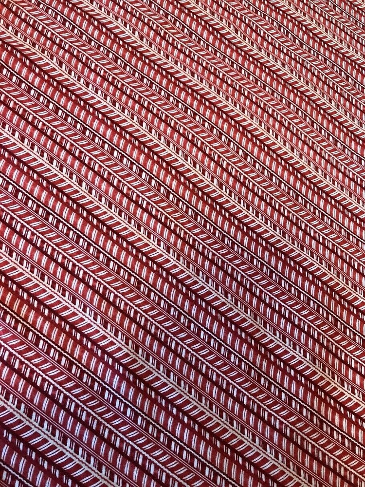 Debbie Mumm Santa's Big Night Diagonal Stripes Cotton Fabric 44