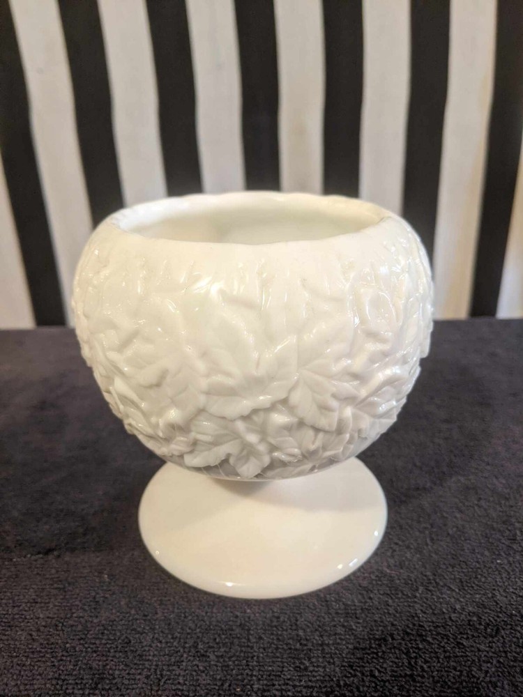 Vintage MCM Westmoreland Glass Bramble Pedestal Compote Dish