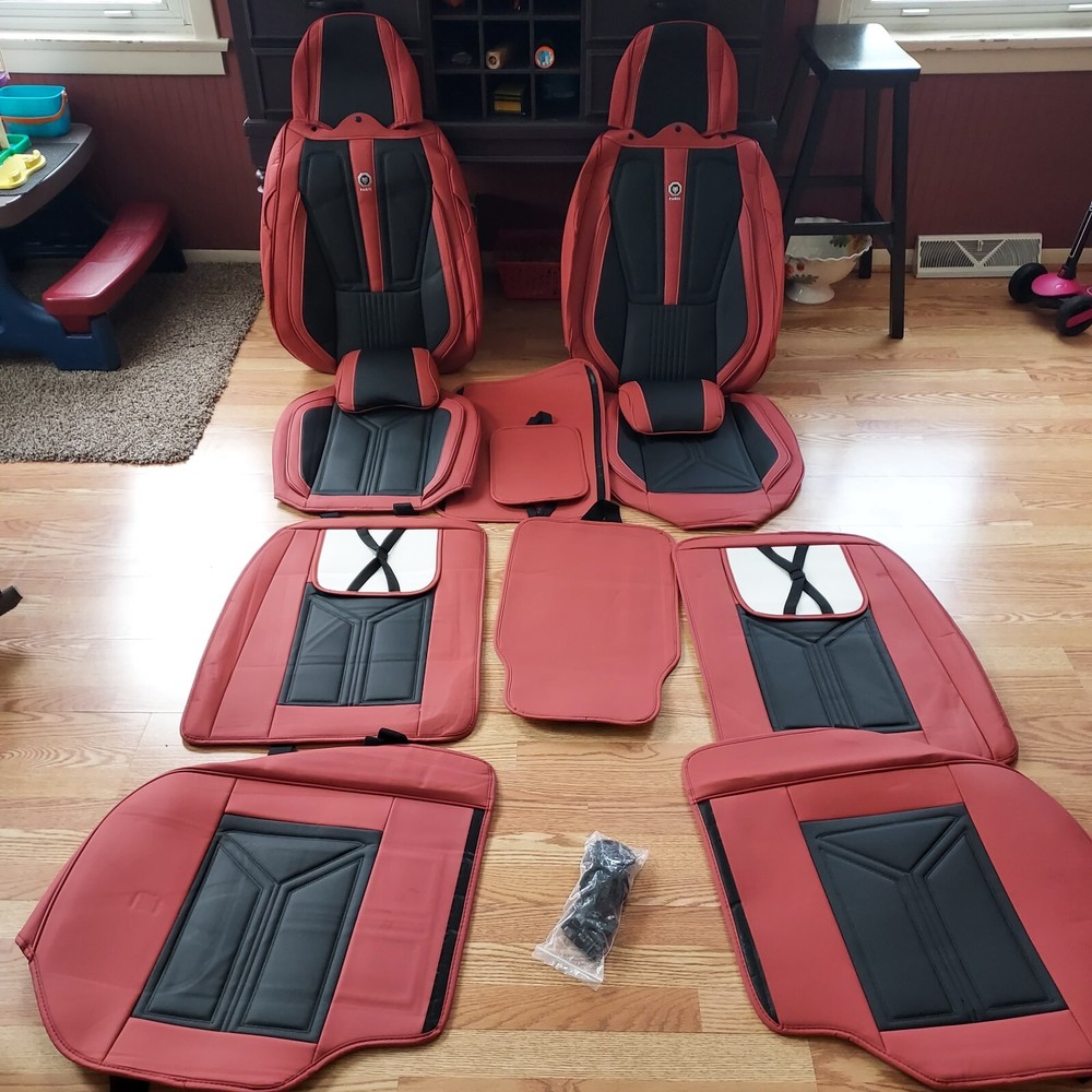 2003-2008 Infiniti FX45 Premium Nappa Leather Seat Covers Front & Back Red