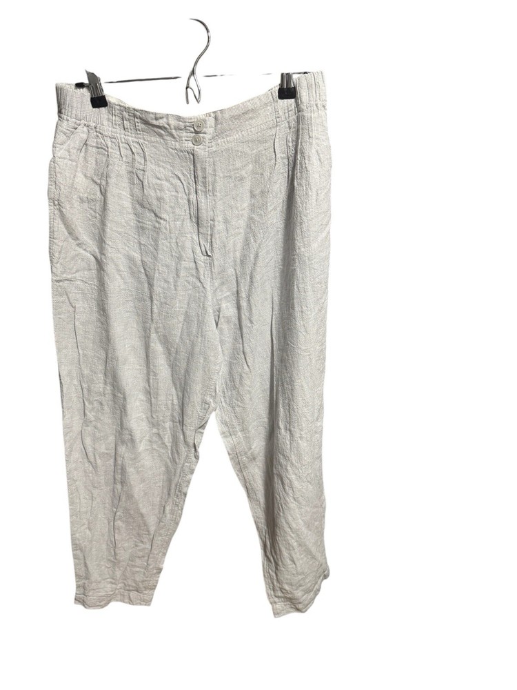 Женские брюки Poetry размер 14 100% лен конические брюки на лодыжку