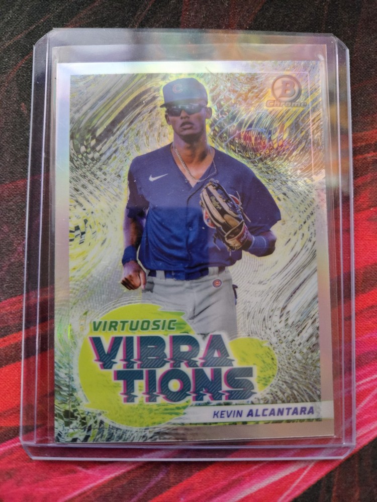 2022 Bowman Virtuosic Vibrations Kevin Alcantara RC Chicago Cubs VV-11