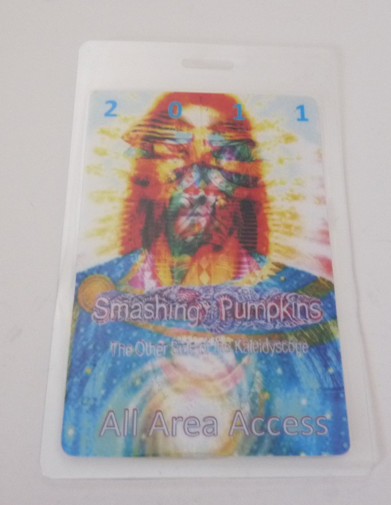 Smashing Pumpkins 2011 Tour All Access Laminate Backstage Pass D4