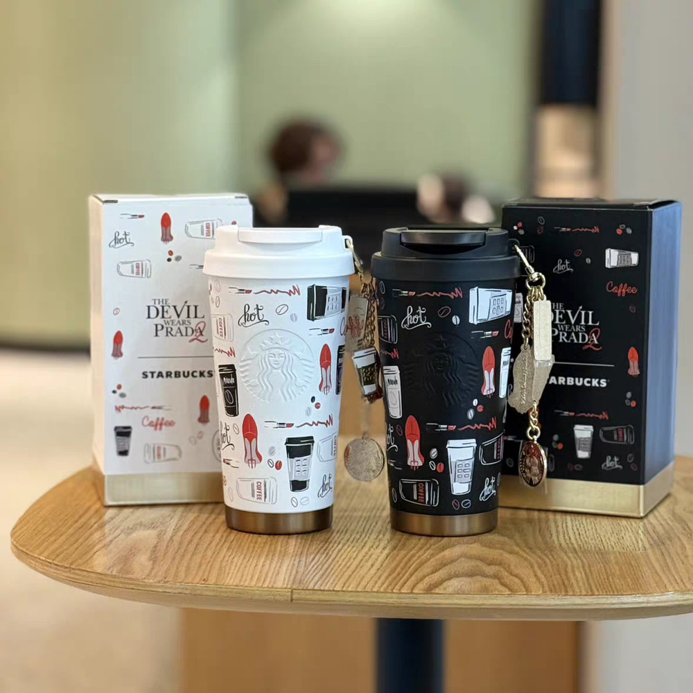 New 2026 China Starbucks 17oz  Tumbler with Fashion Charms Travel Mug Gift