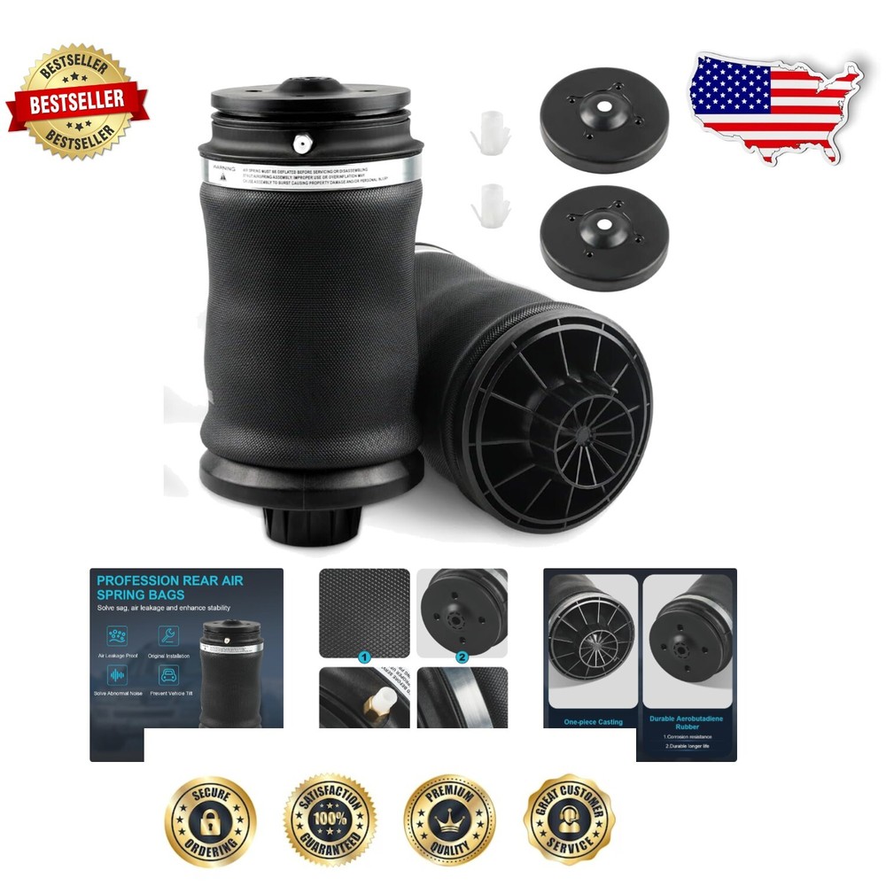2PC Rear Air Spring Suspension Kit for Mercedes Benz GL320/GL450/ML350 2005-2015