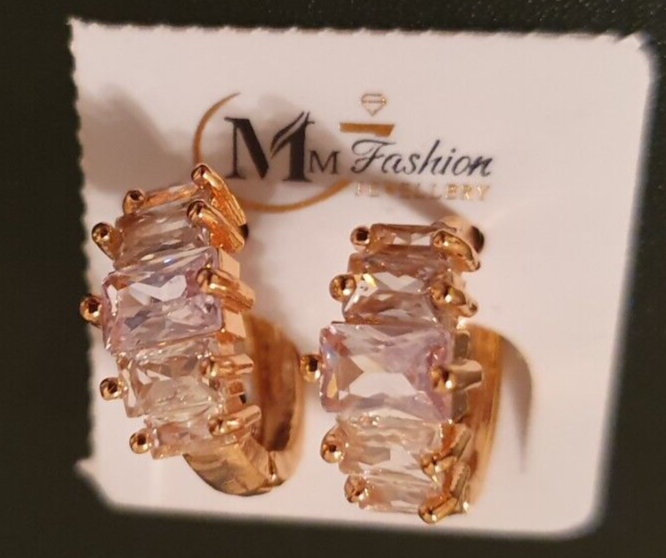 Gold costume hoop earrings