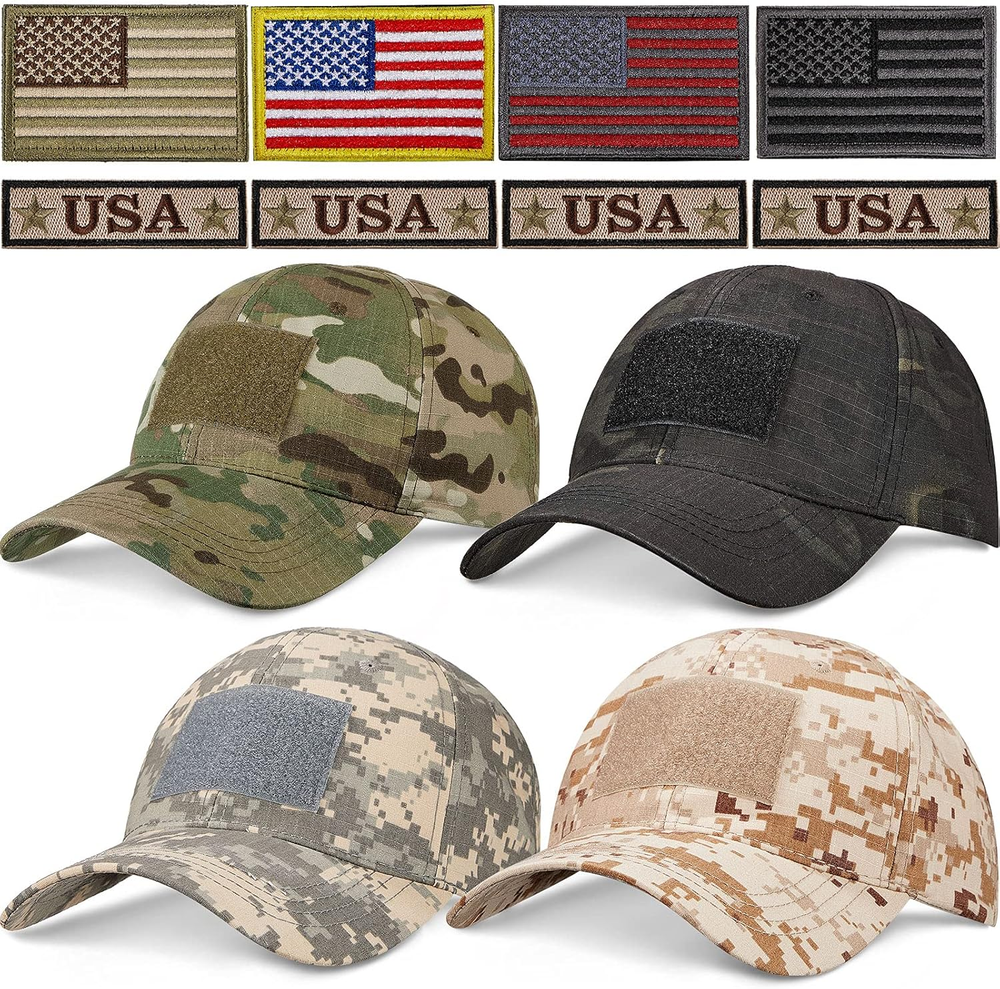 Tactical USA Flag Military Operator Cap for Men