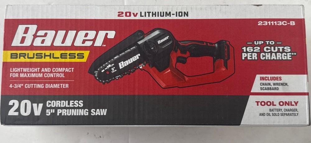 20V Cordless Mini Chainsaw 5-Inch Handheld Pruning Tool Only