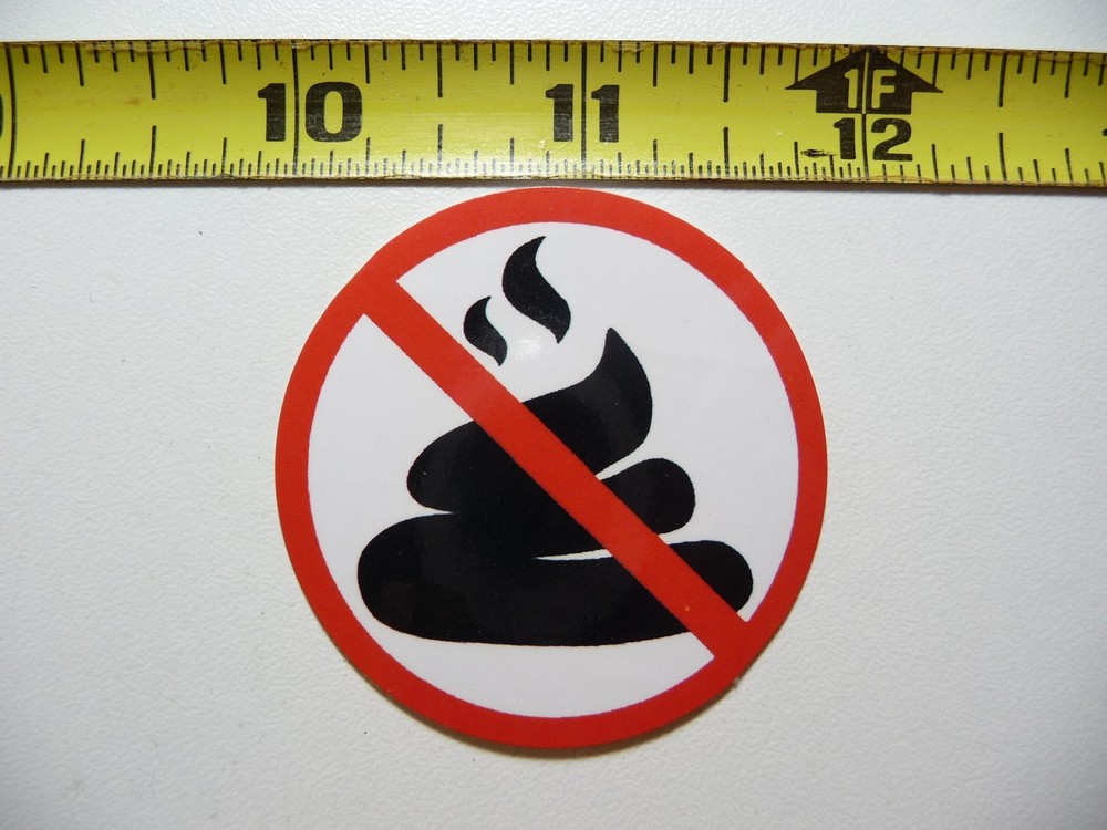 No Dogs Allowed Bathroom Decal Sticker - Job Site Restricted Access