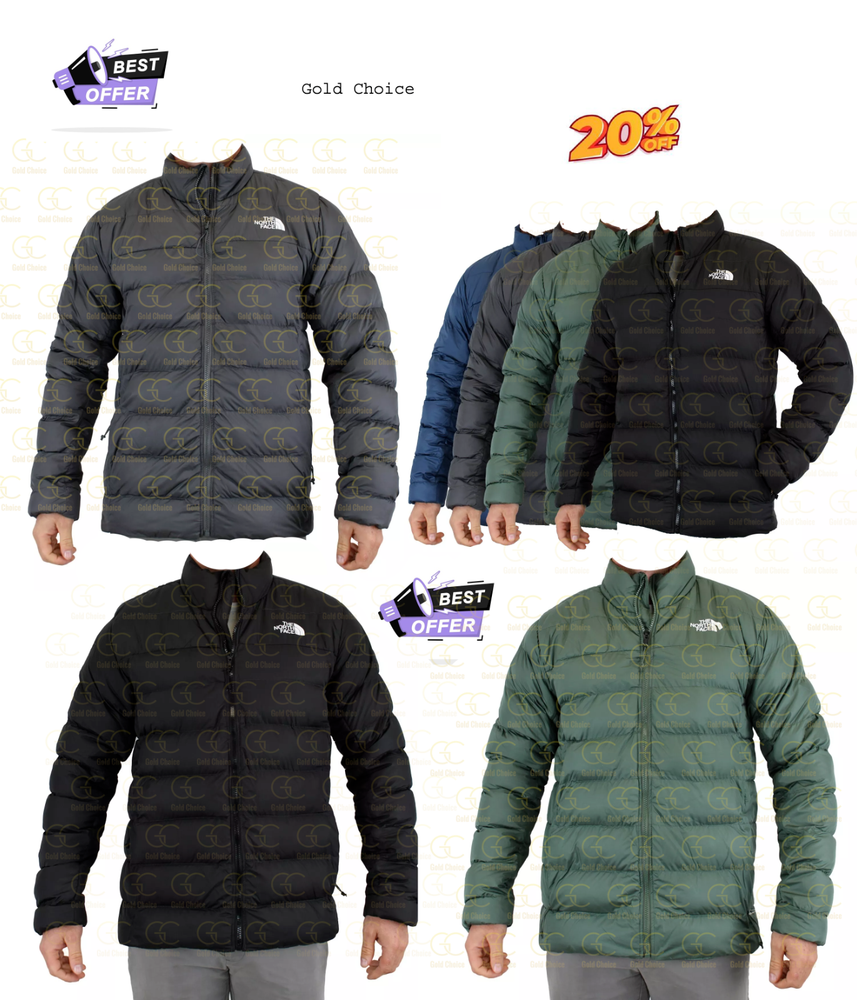 North Face Men's Aconcagua 3 Jacket, 600 Down Insulated Full Zip Puffer 20%OFF