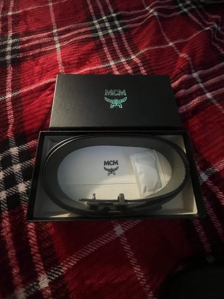 MCM Belt Black Leather