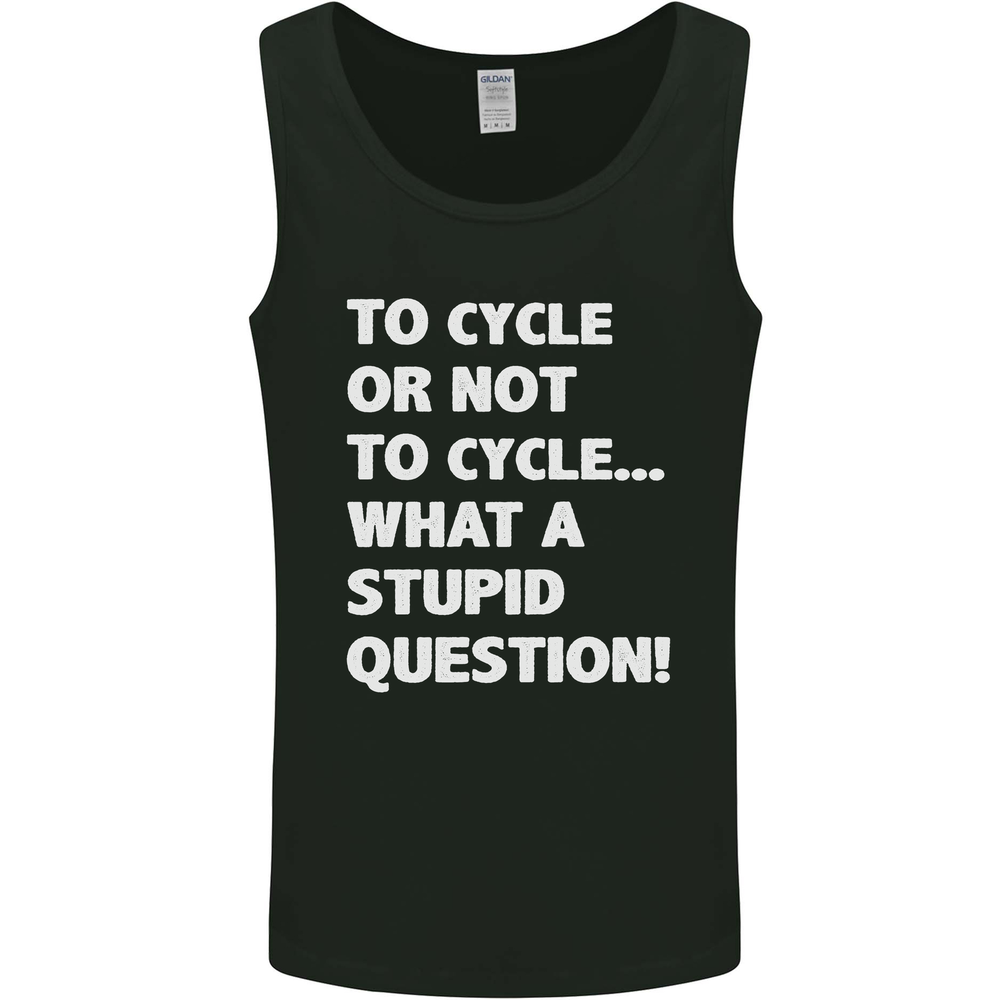 Cycling To Cycle Funny Cyclist Bicycle Bike Mens Vest Tank Top