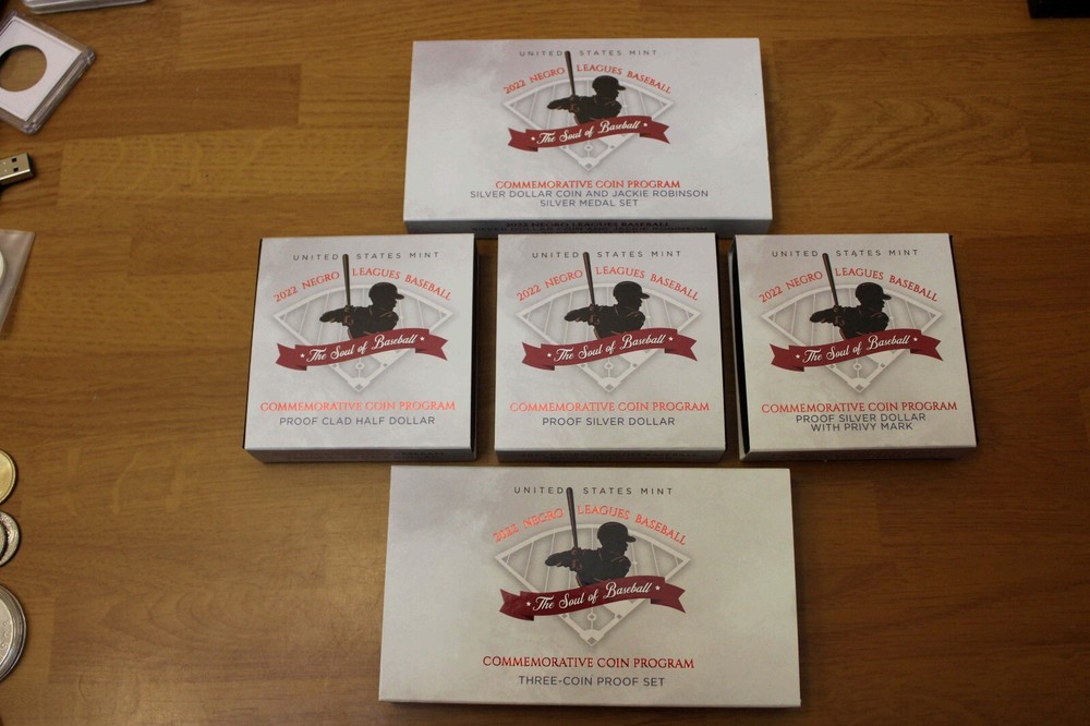 2022 Negro Leagues Proof Baseball Sets Lot - Silver - Gold -- FREE SHIPPING