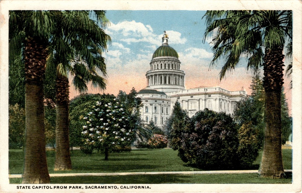 STATE CAPITOL, PARK, SACRAMENTO, CALIFORNIA, FRANK MC Postcard