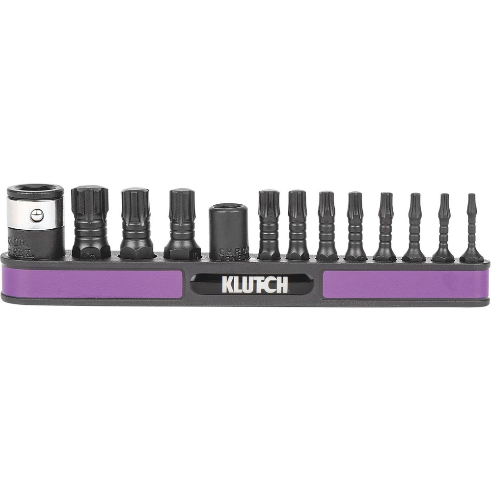 Klutch 13-Piece Impact Torx Plus Bit Set for Heavy-Duty Applications
