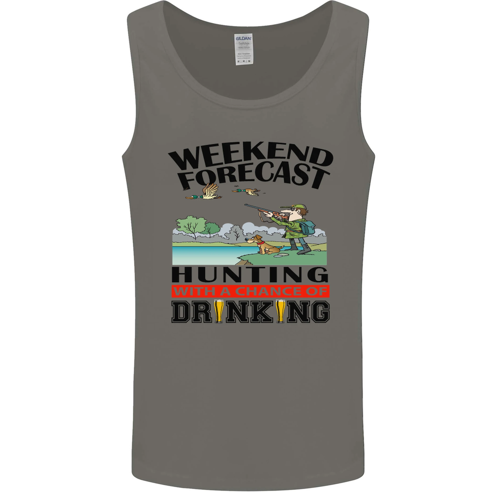 Hunting Weekend Alcohol Beer Funny Hunter Mens Vest Tank Top