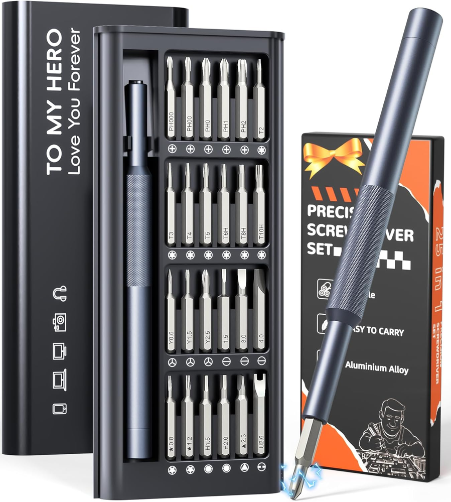 Fathers Day Gift Magnetic Screwdriver Set Mini Repair Tool Kit for Men-image