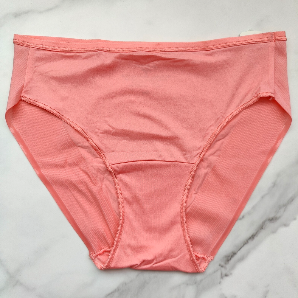 Soma Vanishing Edge Microfiber Hipster Panty Heartfelt Pink Size S/M