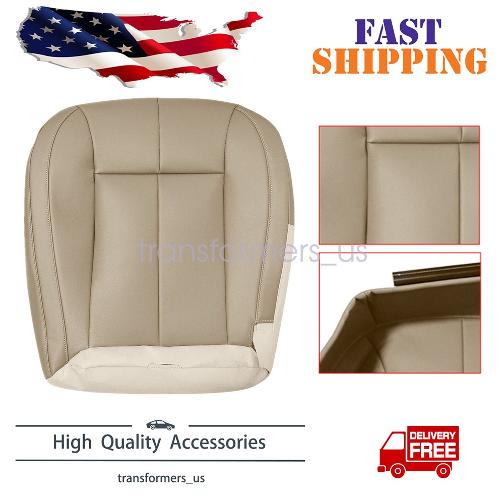 New For Jeep Grand Cherokee 1999-2004 Driver Side Bottom Seat Cover Leather Tan