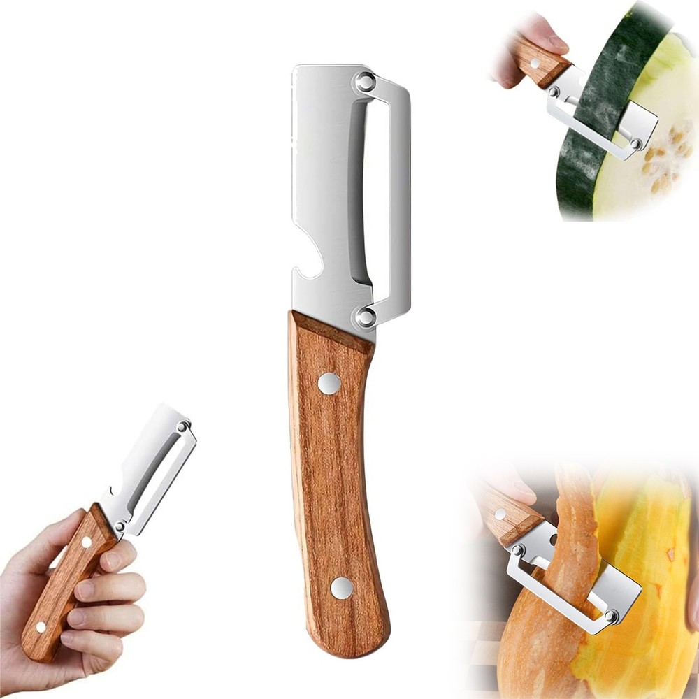 Multi-Functional Vegetable Peeler for Kitchen Stainless Steel with Bottle Opener