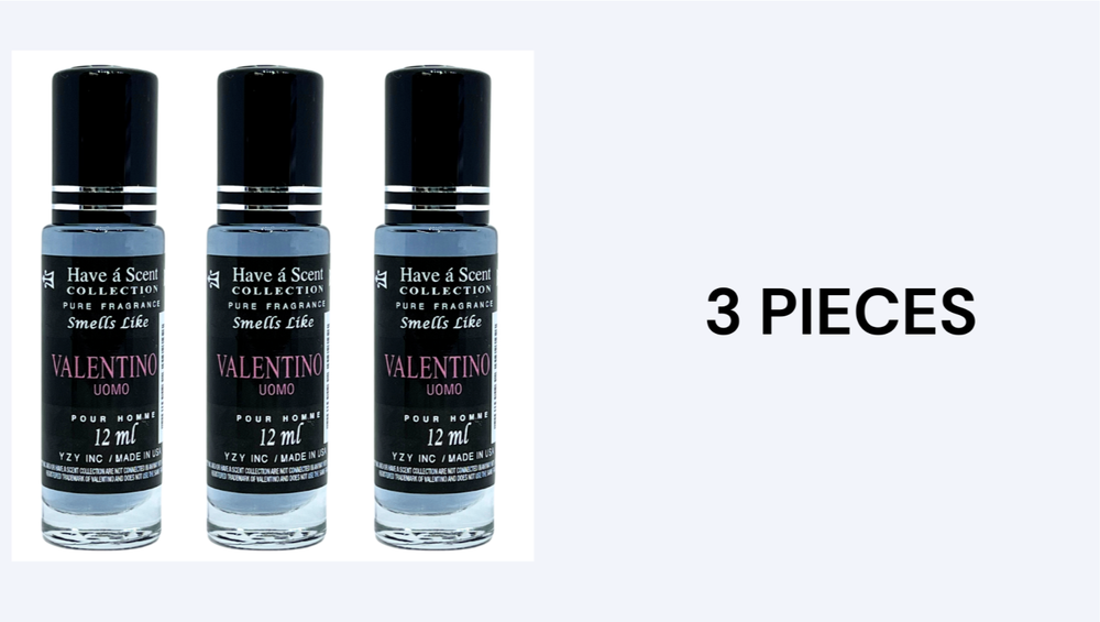 Valentino Uomo Men's Roll-On Oil 12ml 3-Piece Set Limited Edition-image