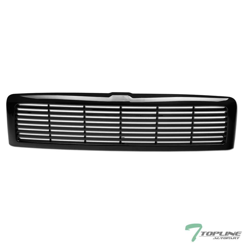 Topline For 1994-2002 Dodge Ram Horizontal Front Hood Bumper Grill Grille - Blk