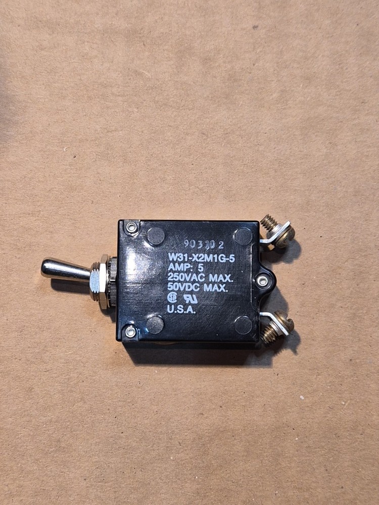 Potter & Brumfield W31-X2M1G-5 Circuit Breaker, NSN 5925-00-869-1175, NOS.