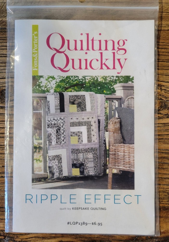 Ripple Effect Easy Beginner Quilt Pattern LQP1389 by Keepsake Quilting