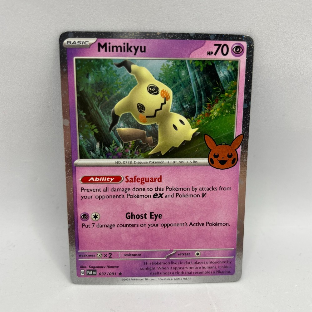 Pokemon TCG - Mimikyu 037/091 Trick Or Trade 2024 Holo Promo - NM