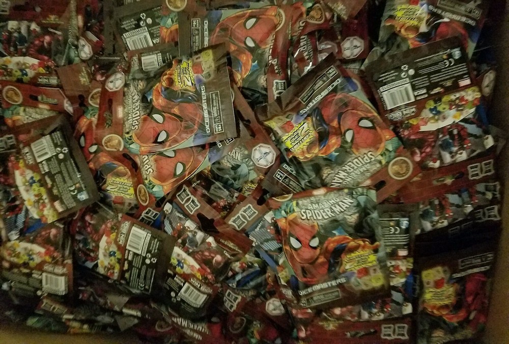 Marvel Dice Masters Amazing Spider-Man  Gravity Feed Case Box Lot 90 ct packs