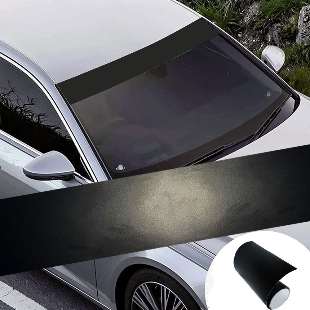 Car Front Windshield Sunshade Sticker Visor Sun Strip Vinyl Decals Accessories