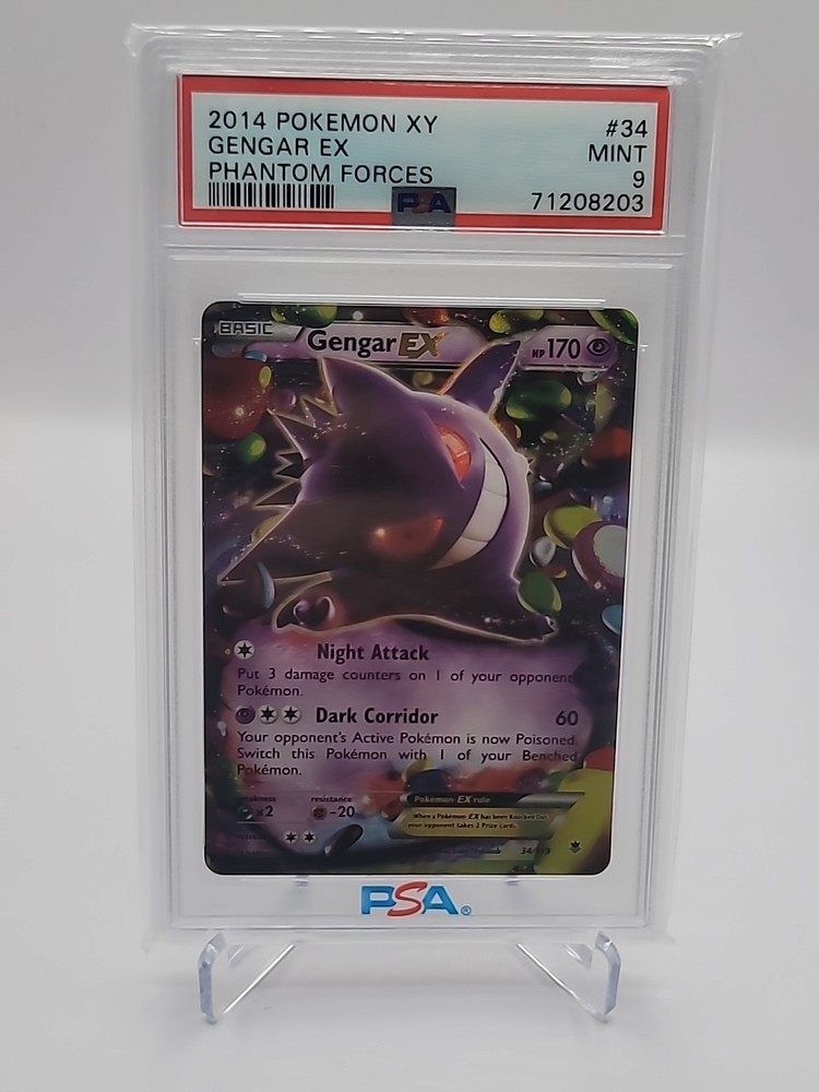 Gengar EX Holo 34/119 XY Phantom Forces Pokemon Card